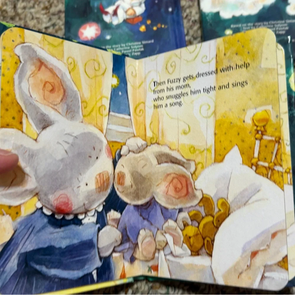Vintage 1998 Tormont lot of 3 Children's Moon Theme board books bedtime stories‎